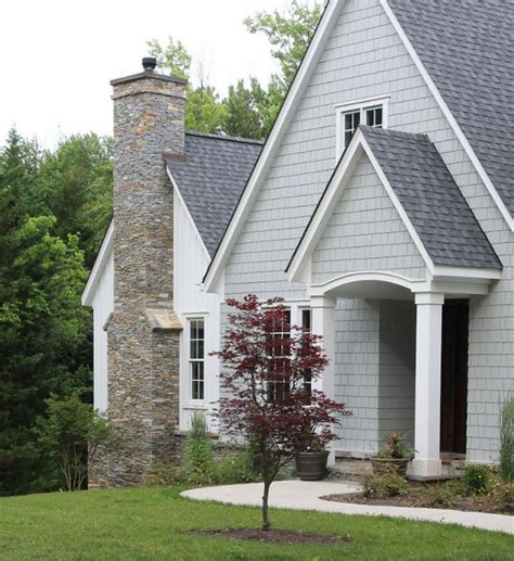 granite gray metal roof on white house|best roof colors for white homes.